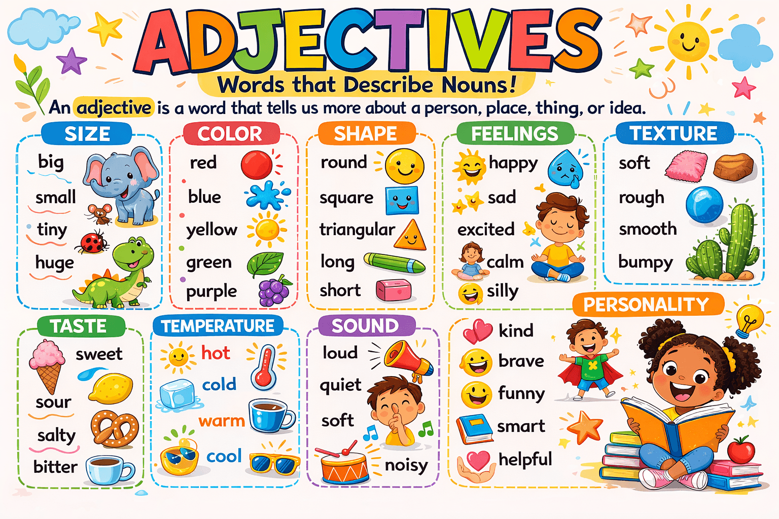 Fun with Adjectives! (For Kids)