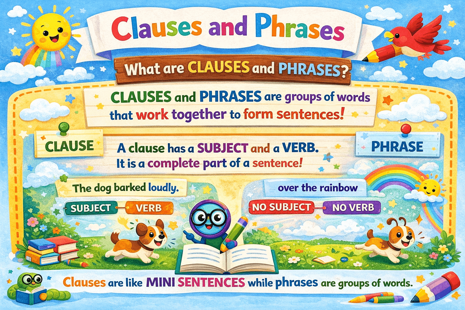 Clauses and Phrases for Kids