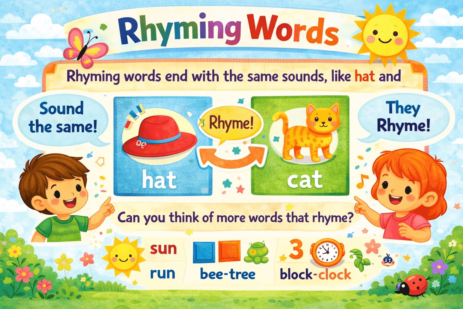 Fun with Rhyming Words for Kids!