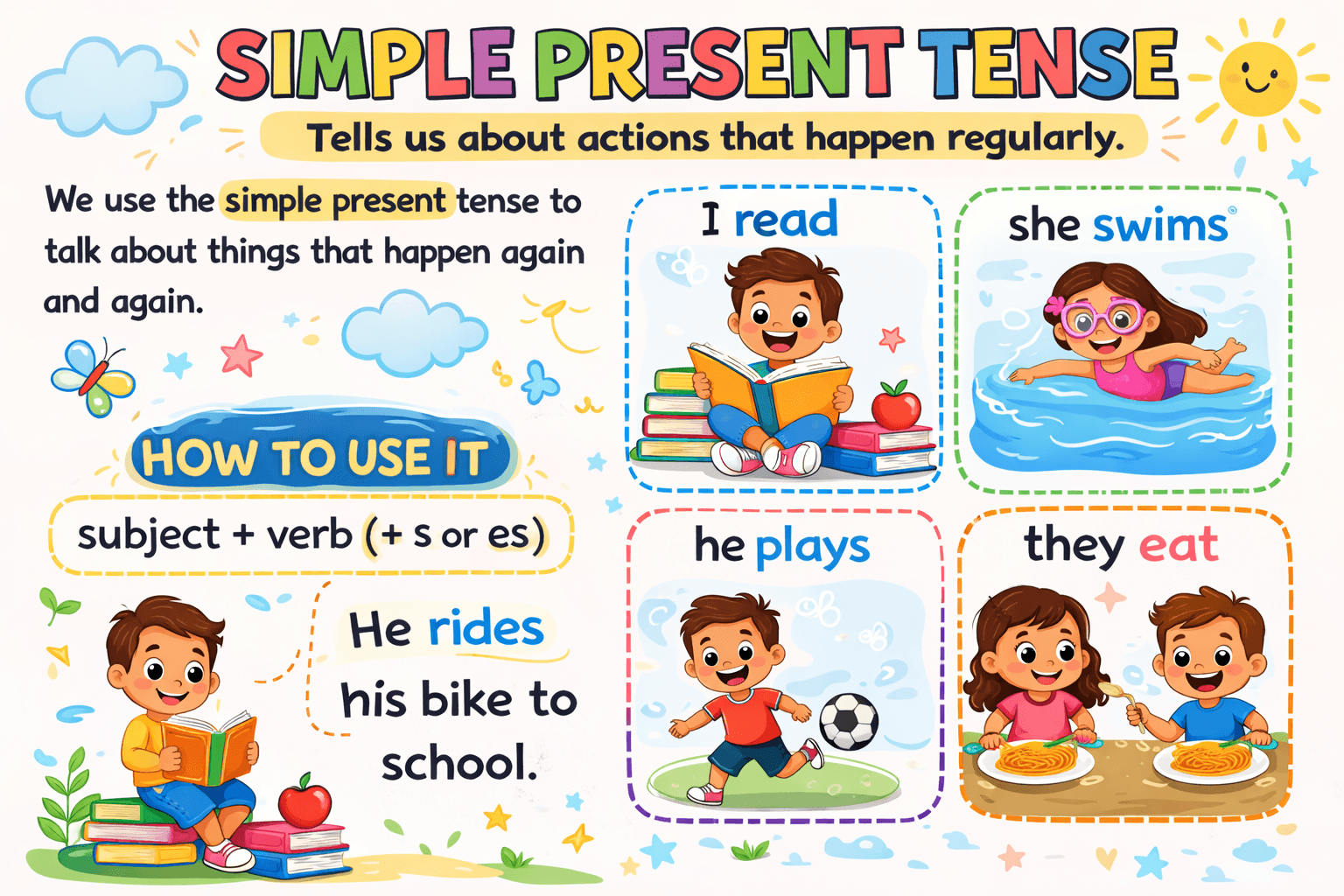 Simple Present Tense for Kids