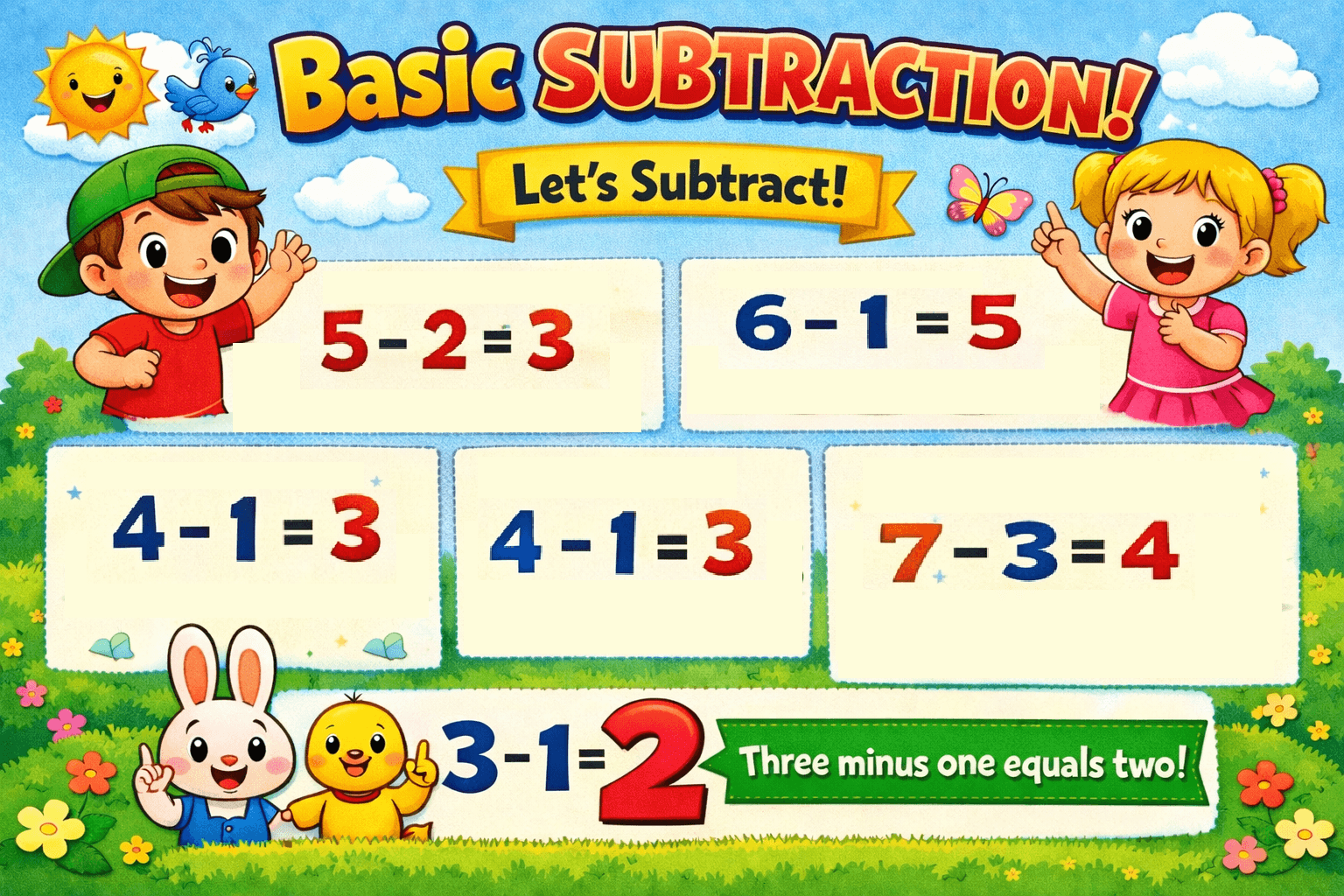 Basic Subtraction: Learning How to Take Away