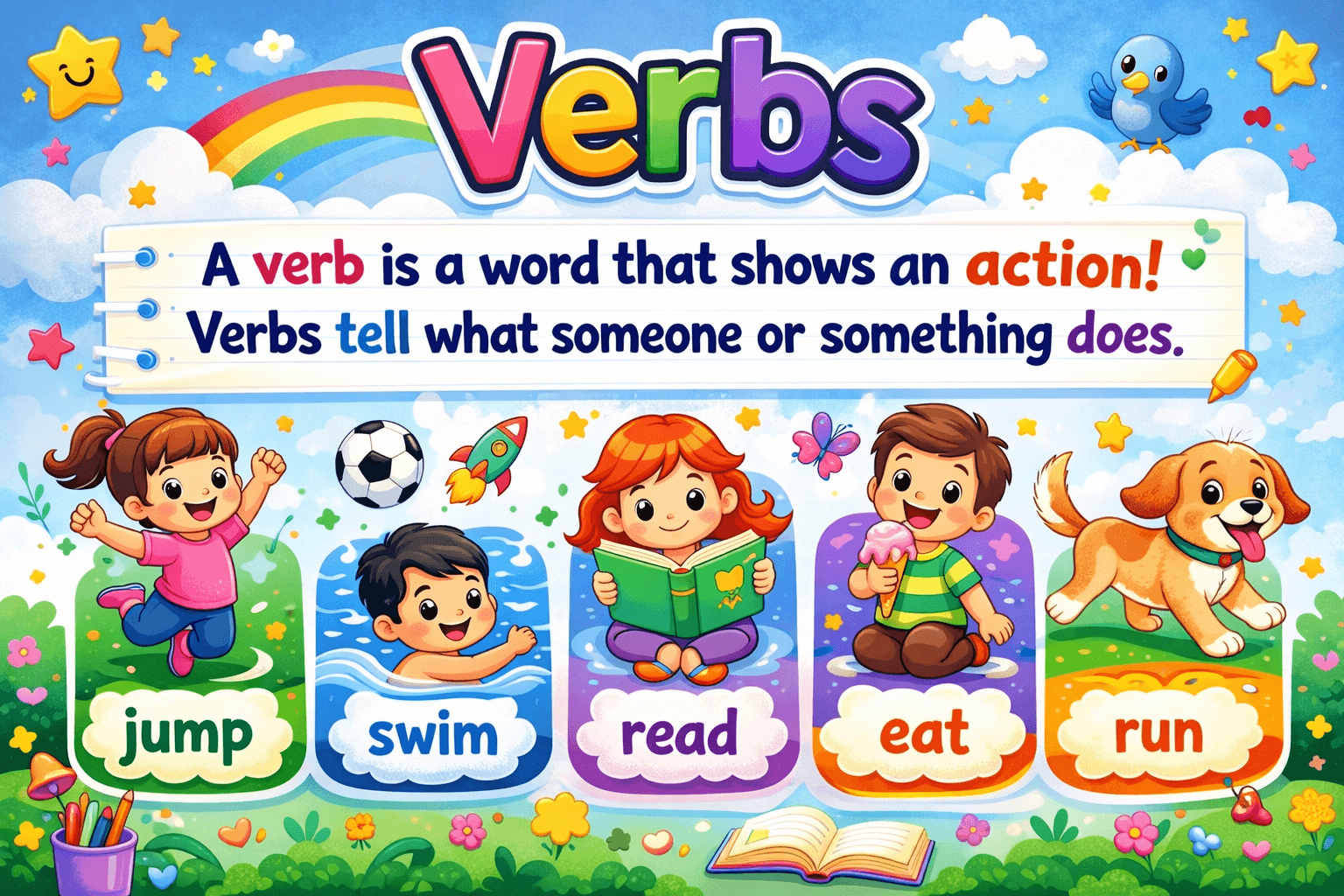 Verbs for Kids: Action Words!